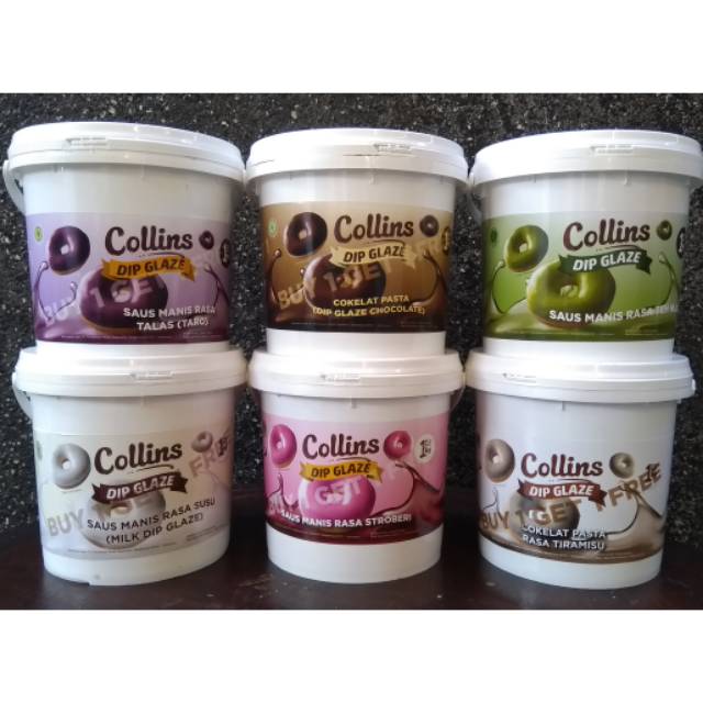 

Promo Terlaris Dip Glaze Collins 1kg / Selai / Colatta / Goldenfil