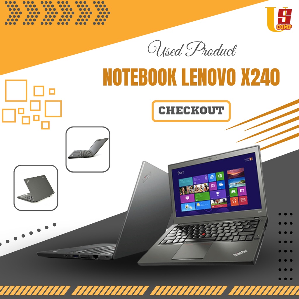 Notebook Lenovo X240 || Core i5 4300u || RAM 8GB || SSD 256GB