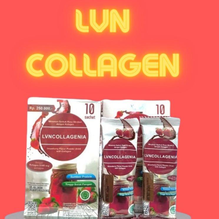 W8D2 LVN COLLAGEN ORIGINAL STOBERI PENCERAHAN PEMUTIH KULIT PRIA DAN WANITA QGE