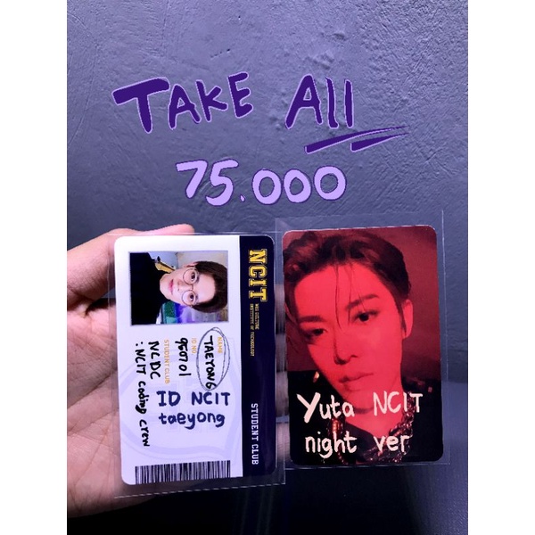 PC Yuta NCIT Night Ver + Id NCIT Taeyong