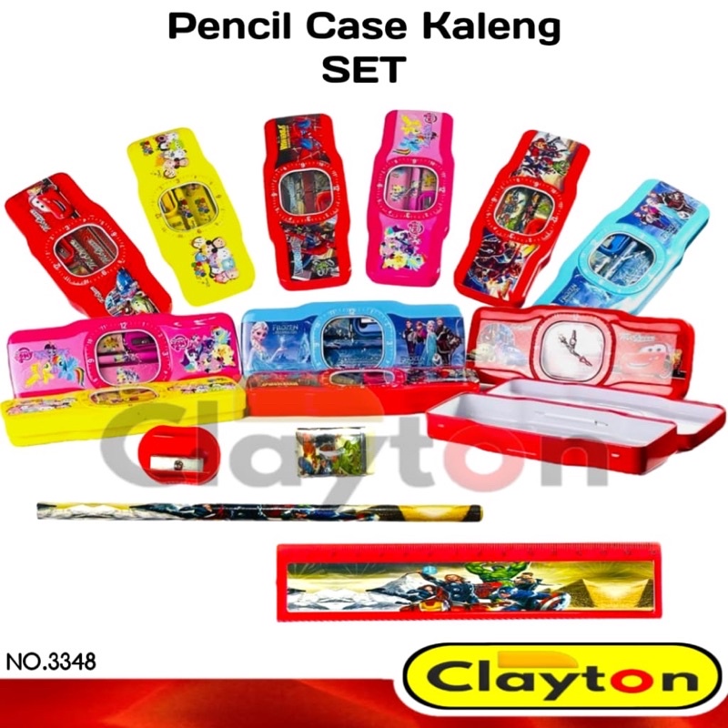 

Kotak Pensil Kaleng Set / Tempat Pensil / Tepak Kaleng Anak 3348