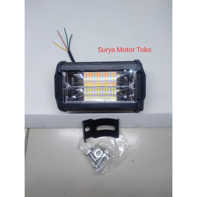 lampu tembak sorot Cwl 24mata. Led 2 warna putih dan kuning.