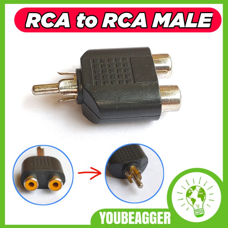 Converter RCA to Male RCA