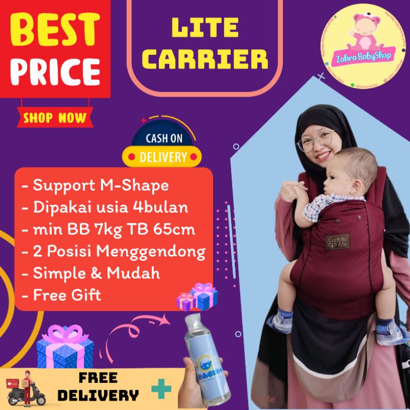 BISA COD (FREE GIFT) Litecarrier CuddleMe / Bukan Gendongan bayi Preloved - Gendongan anak bayi berk