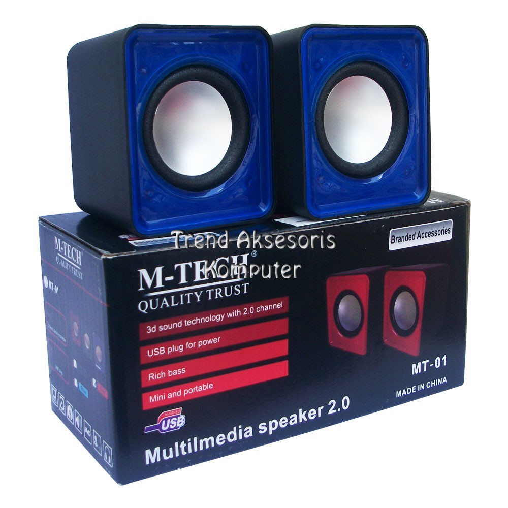 Trend-M-Tech MT-01 Multimedia Speaker Mini USB with Volume Control Colour