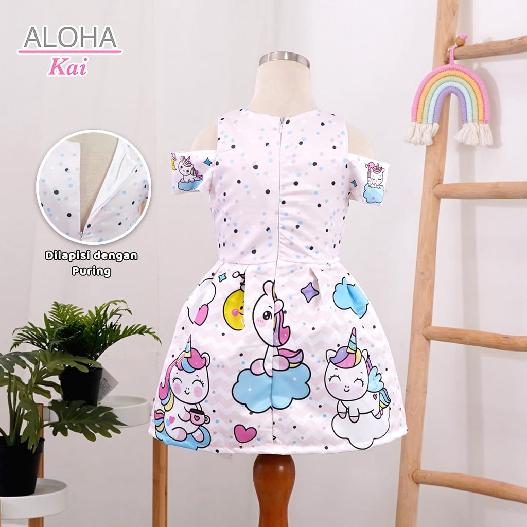 DRESS  UNICORN ANAK