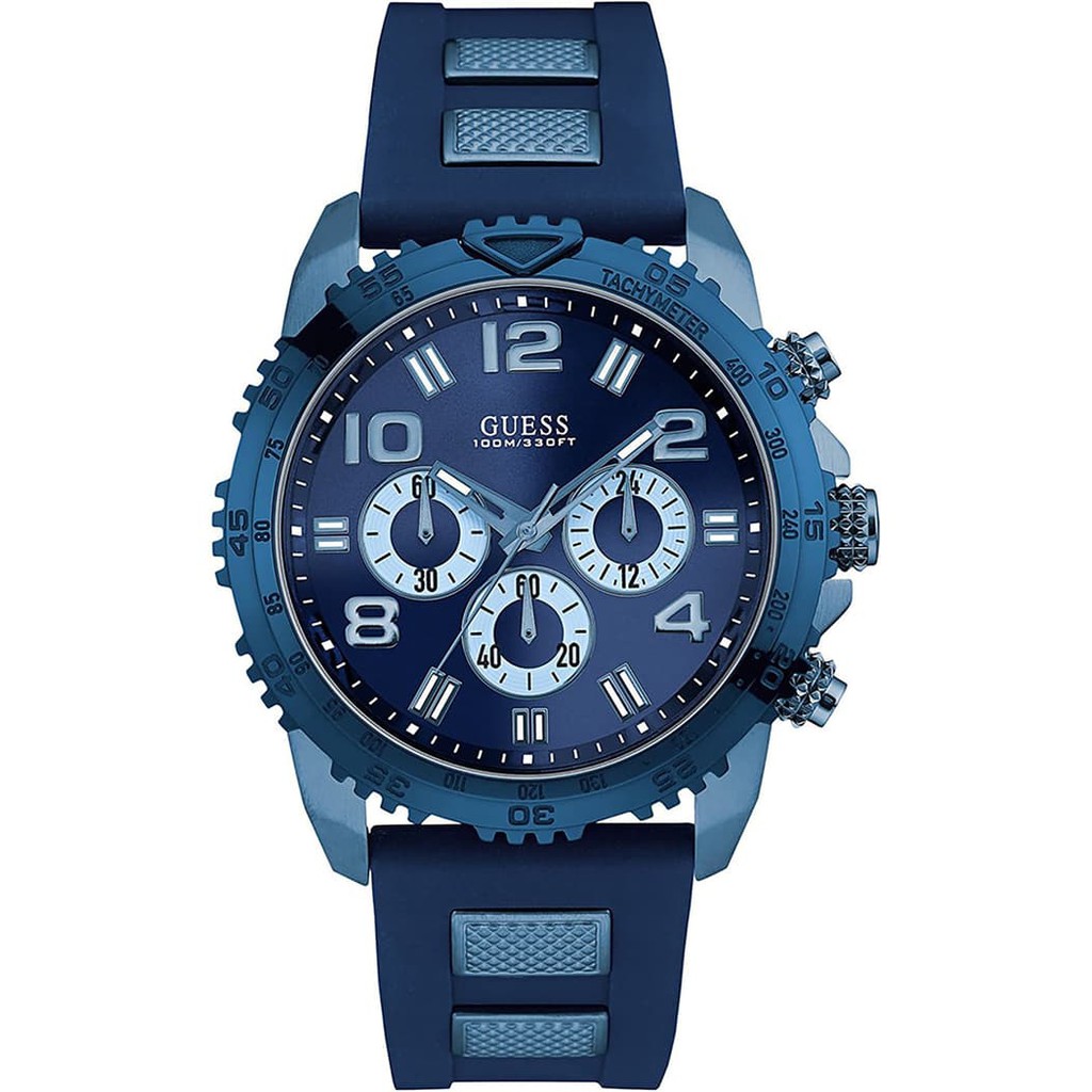 GUESS W0599G4 Velocity - Jam Tangan Pria - Biru