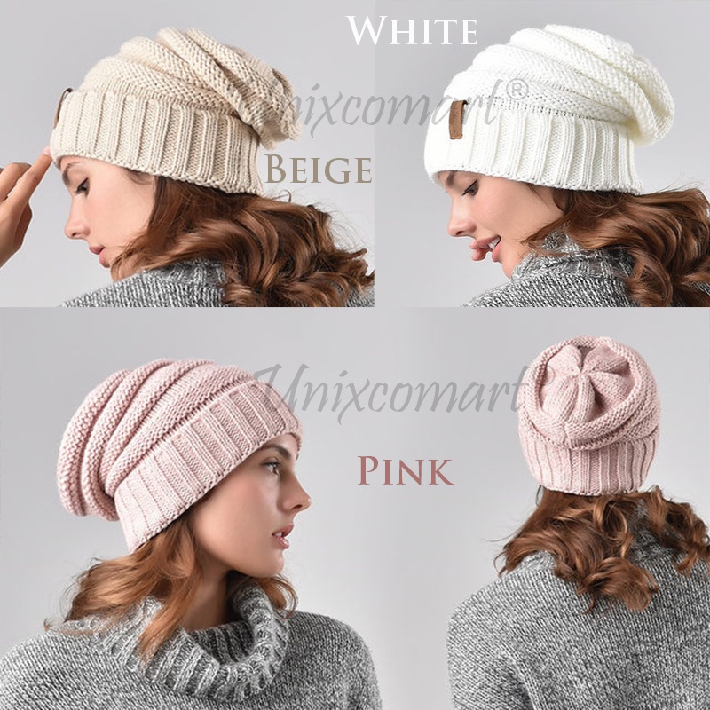 Kupluk FURTALK BEANIE Knitted Hat Topi Dewasa Bahan Rajut Tebal