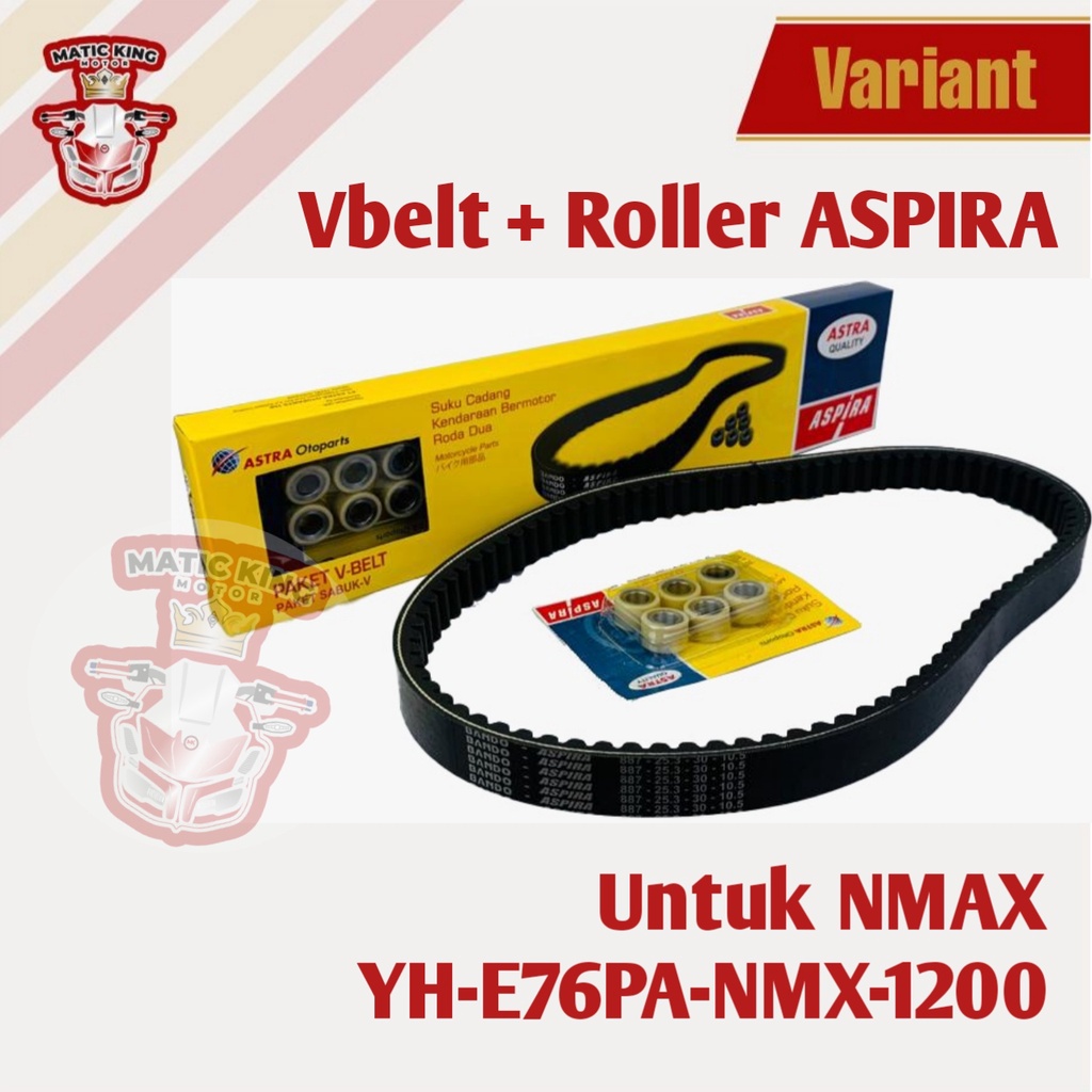 Vanbelt v belt Van belt fanbelt kit set assy Yamaha Aerox  Lexi 125 155 YH-E76PA-ARX-1200 Aspira Astra Otoparts
