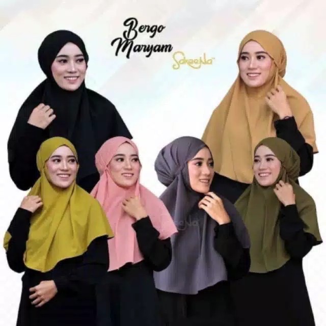HIJAB BERGO MARYAM WOLVIS NON PET TALI