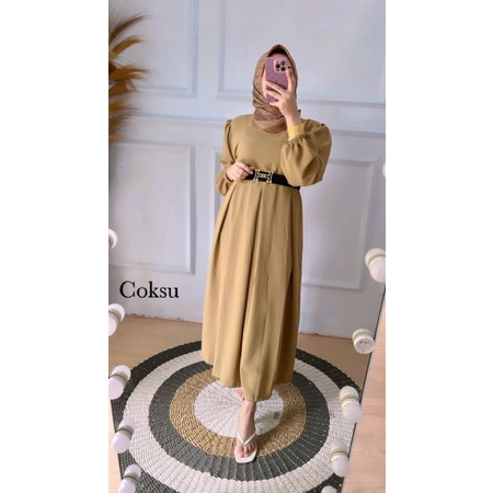 DEWI MIDI DRESS VIRAL OOTD WANITA TERBARU KEKINIAN