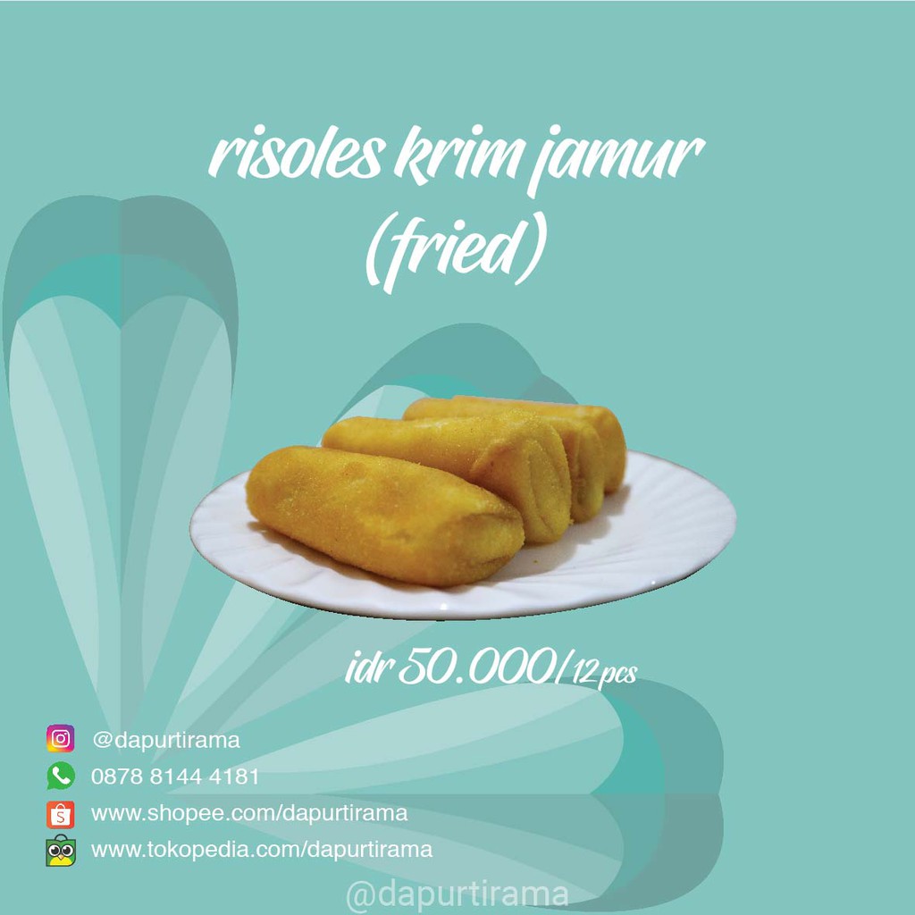 

Risoles Krim Jamur (Fried/Goreng)