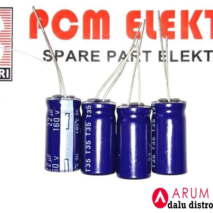 22 160 22Uf 160V Volt Elco Capacitor Panasonic Matsushita Original Pcmelebik54 Dijamin