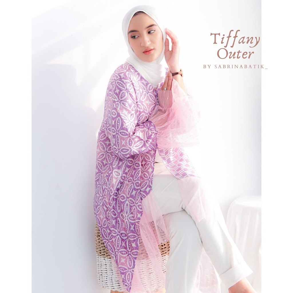 PREMIUM COLLECTION Tiffany Outer Blouse Atasan Batik Viscose Elegant Murah Limited Edition