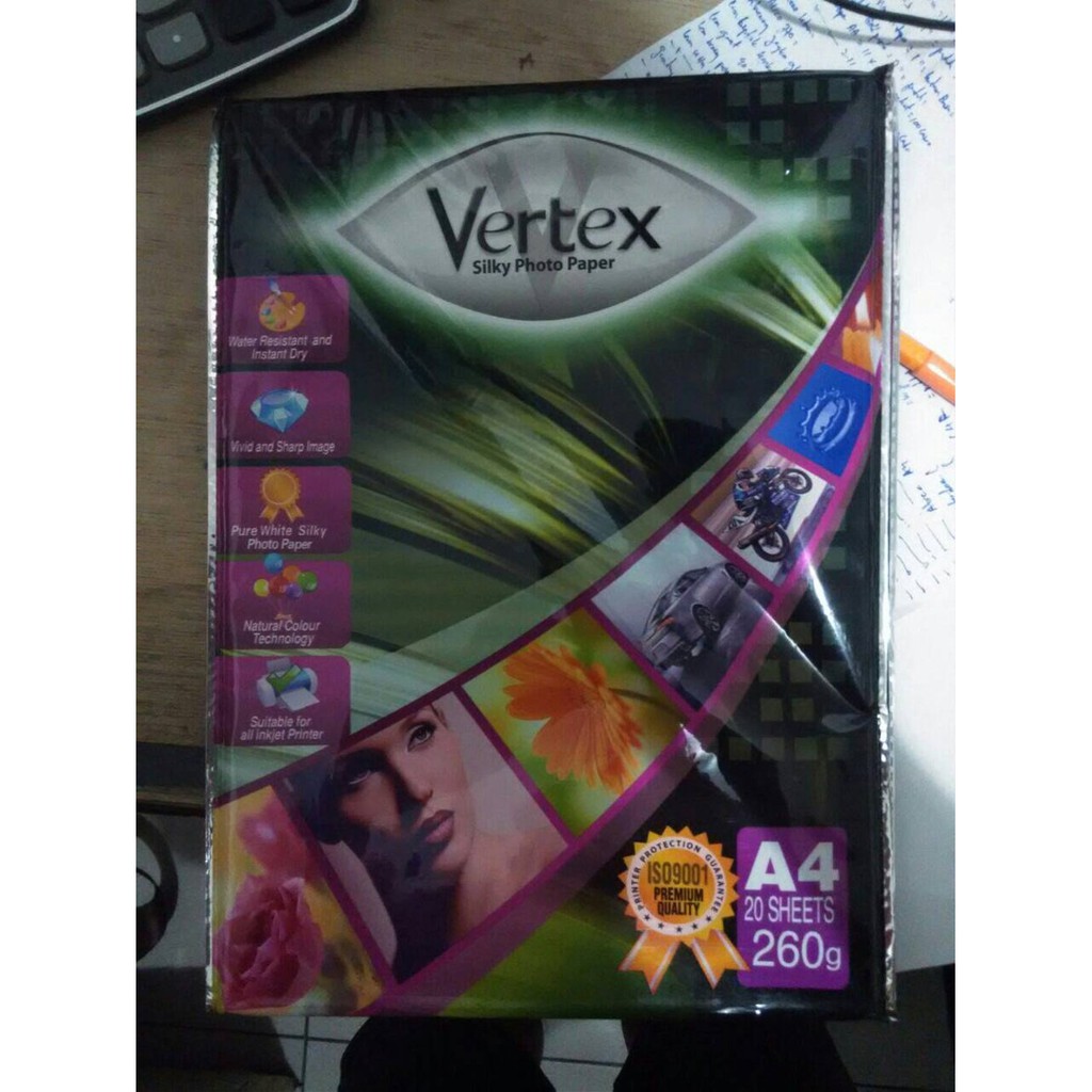 

kertas Photo Silky Vertex 260gsm