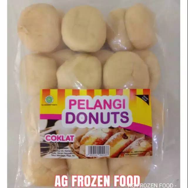 

Donut pelangi isi lumer