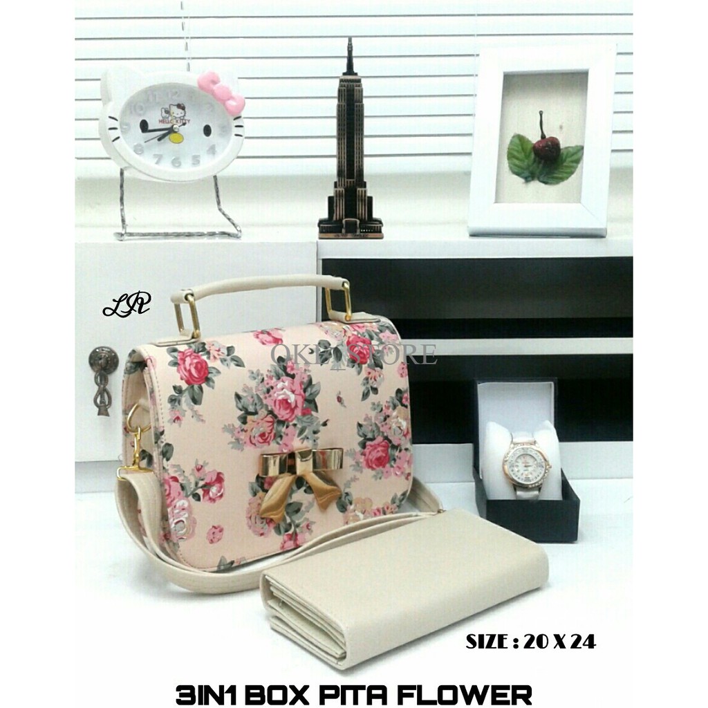 

TB 3in1 Box Pita Flower Cream