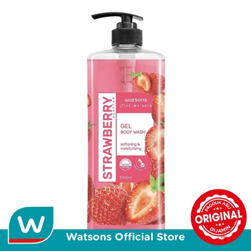 Watsons strawberry Scented Cream Body Wash 1L