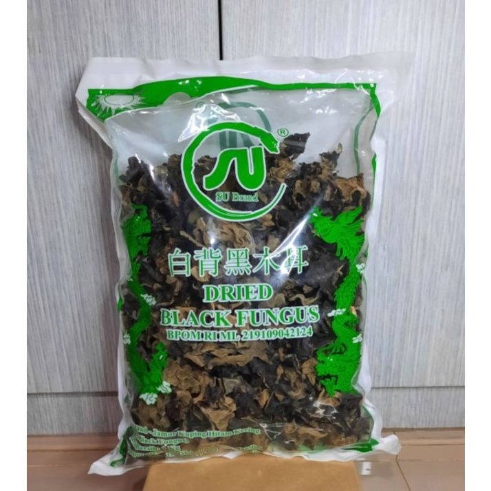 

SU Brand Dried Black Fungus / Jamur Kuping Hitam Kering//100gr//200gr//500gr