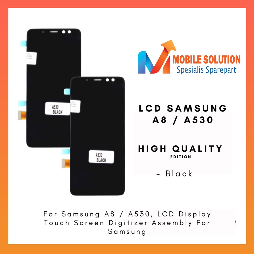 Grosir LCD Samsung A8 A530 2018 OLED 100% Fullset Touchscreen Garansi 1 Bulan + Packing / Bubble