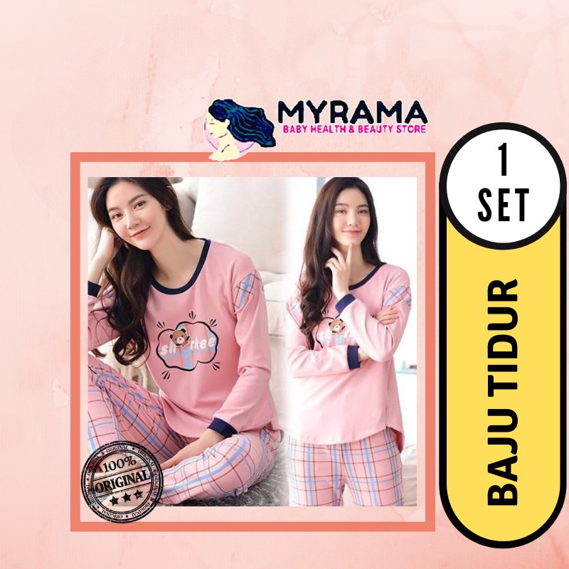 Aneka Baju Tidur Remaja Wanita Kaos Otin / baju tidur kaos #37