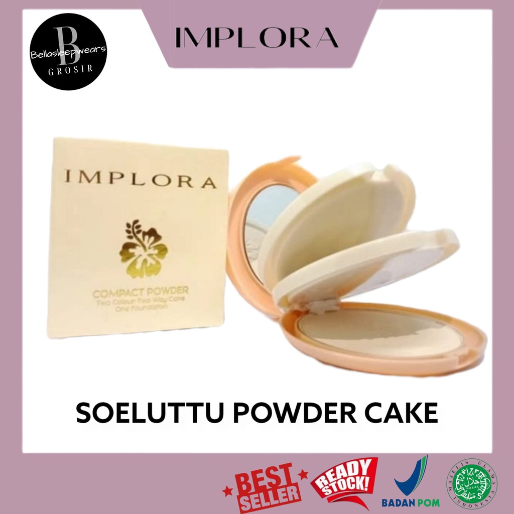 BELLA - [ IMPLORA ] BEDAK SUELUTTU 3 IN 1 POW CAKE COMPACT POWDER &amp; FOUNDATION ❣️