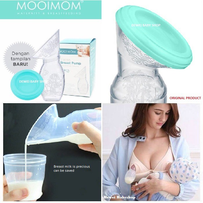 Pompa Asi Silikon Mooi Mom (  Silicon Breast Pump-BreastPump Silicone-Pompa Air Susu Ibu Menyusui )