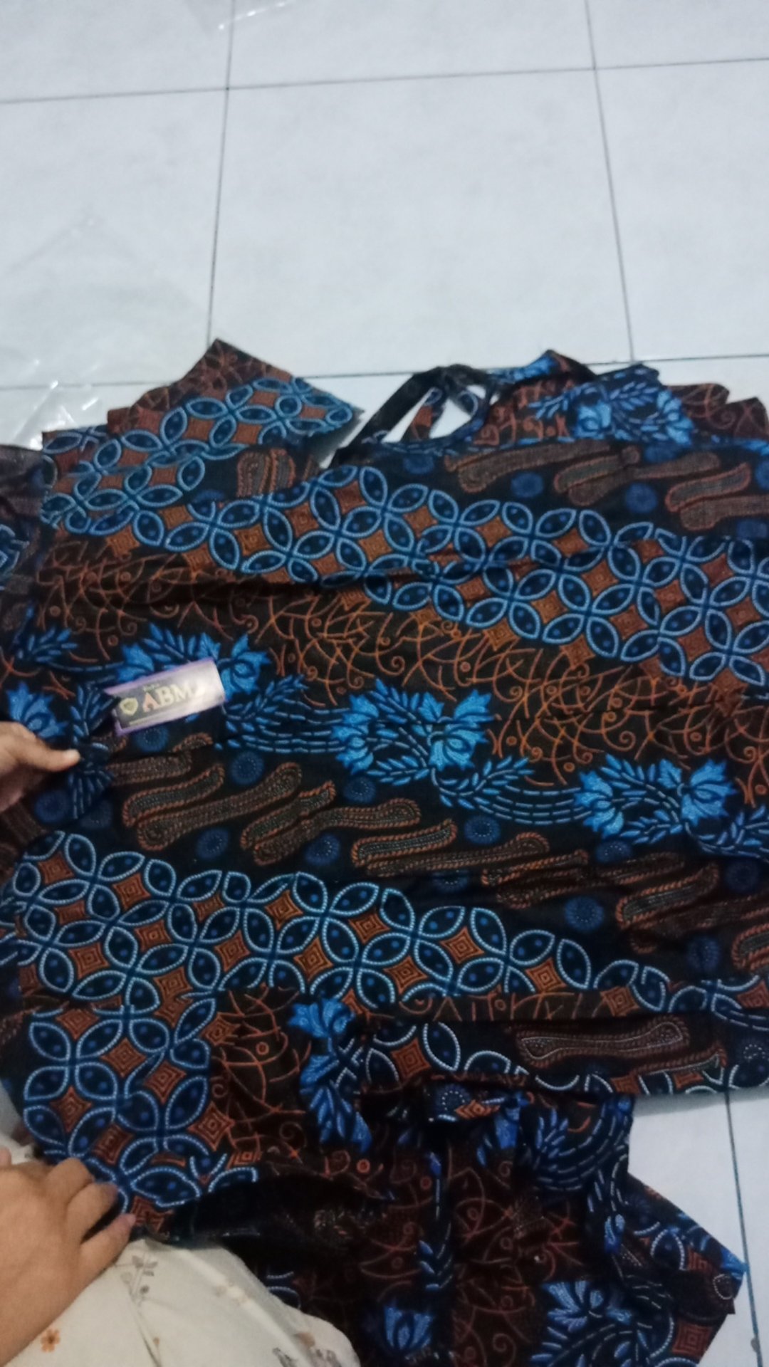 Batik Couple Keluarga Sania Ruffle Ori Ndoro Jowi Dnt Motif Sakura Merahh