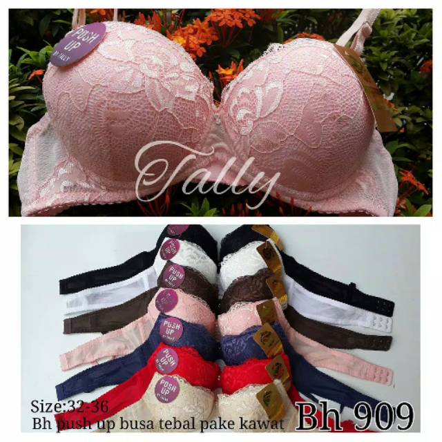 Promo bh Bra Push Up Busa Tebal Berkawat Tally 909 Murah