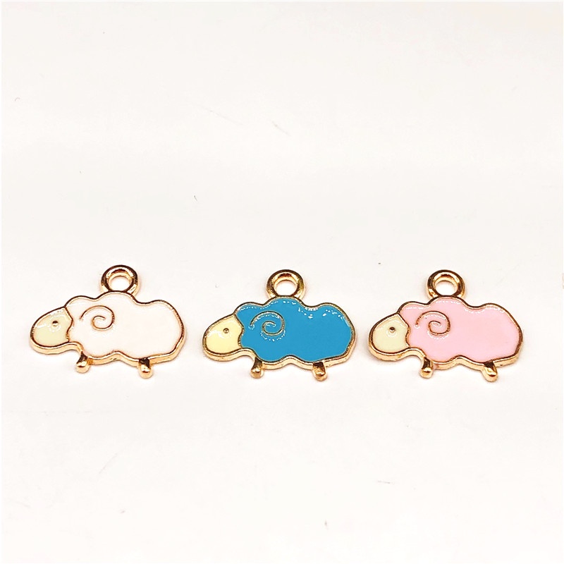 4pcs Charms Bentuk Domba Bahan Alloy Untuk Membuat Perhiasan Diy