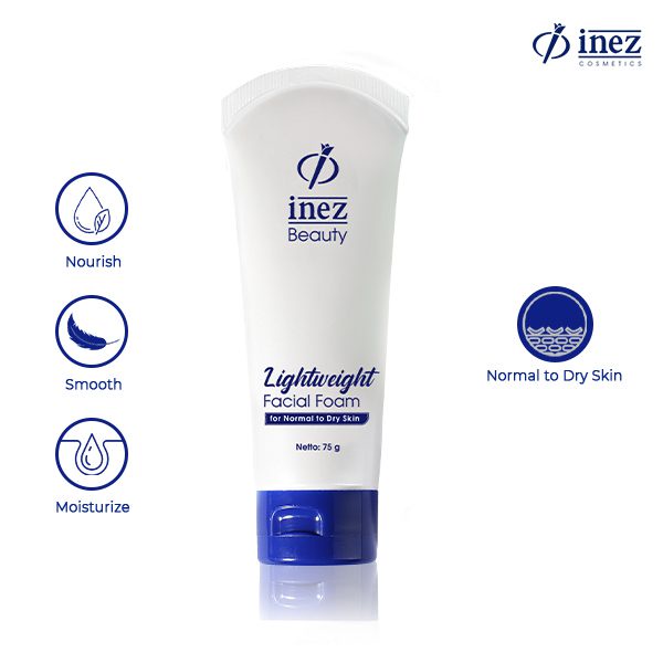 INEZ LIGHTWEIGHT FACIAL FOAM ( SABUN WAJAH UNTUK KULIT KERING)