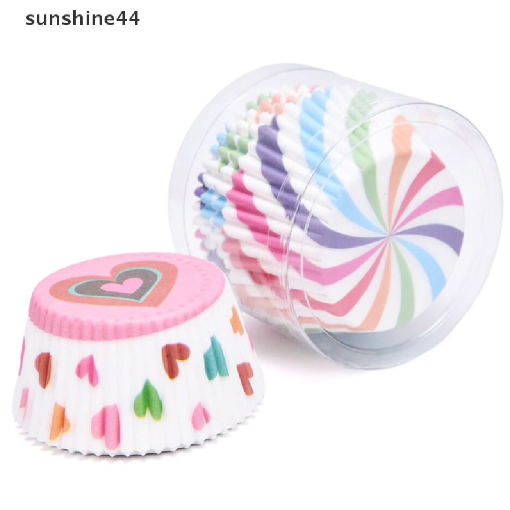 Sunshine 100pcs Kertas Pembungkus Cupcake / Muffin DIY