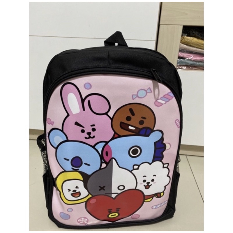 Liezela collection-Tas Ransel Anak sekolah perempuan/Tas Anak Tk SD, Tas karakter BT21/Tas  Ransel Terlaris 2022.