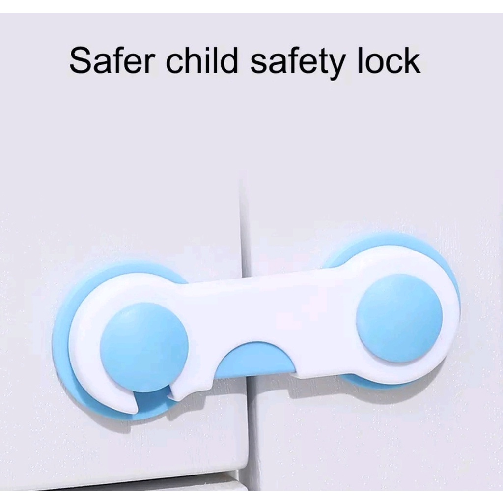 Kunci Pengaman Bayi Pintu Lemari Laci Kulkas Pengait Baby Safety Lock strap belt drawer kulkas