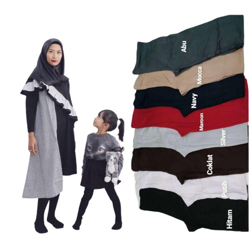 Legging Wudhu Anak Best Seller Bahan Spandek Rayon Premium - Legging Anak Cantik Umur 2-12 Tahun