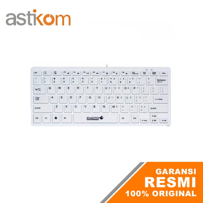 Keyboard Mini Eyota S5500 White Wired keyboard murah