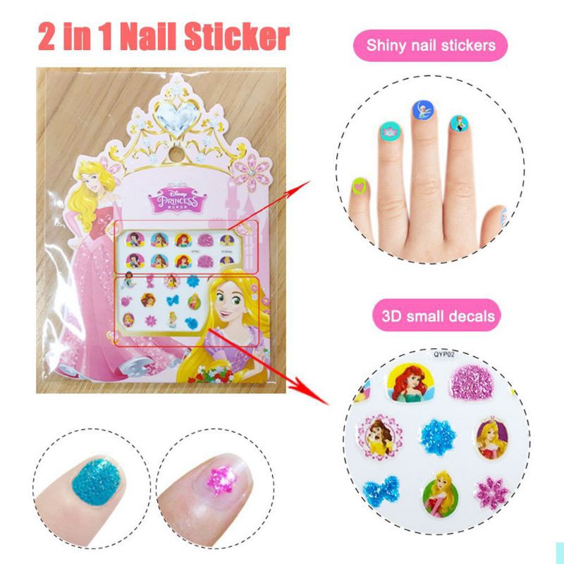 Stiker Kuku Anak Motif Kartun Lucu / Finger Nail Art