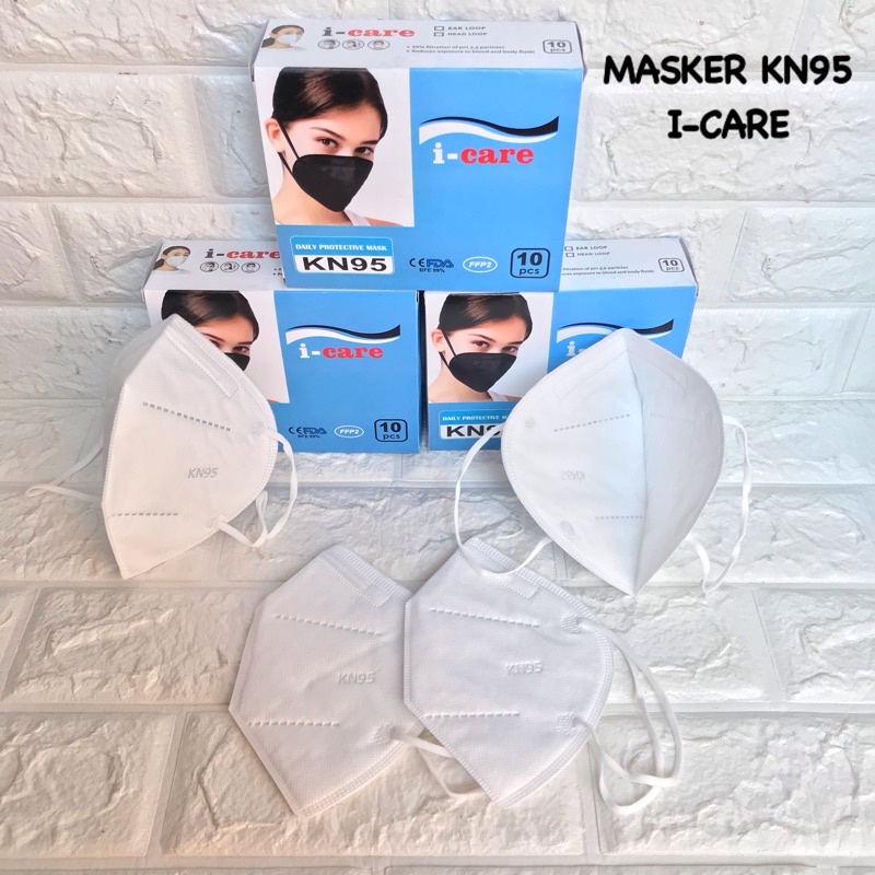 MASKER 5PLY KN95 PUTIH HITAM DAN MIX WARNA ISI 10PCS / MASKER EARLOOP KN 95 MURAH