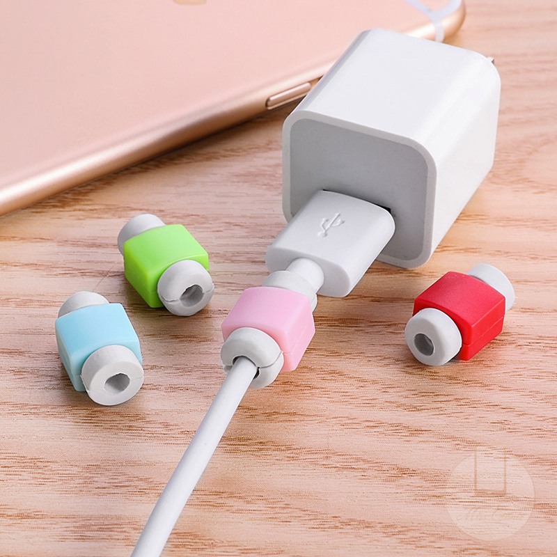 Cover Pelindung Kabel Data / Charger Usb / Earphone Bahan Silikon