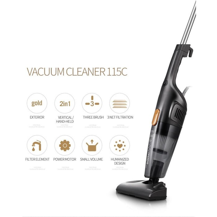 Deerma Dx115C Handheld Vacuum Cleaner (Penyedot Debu)