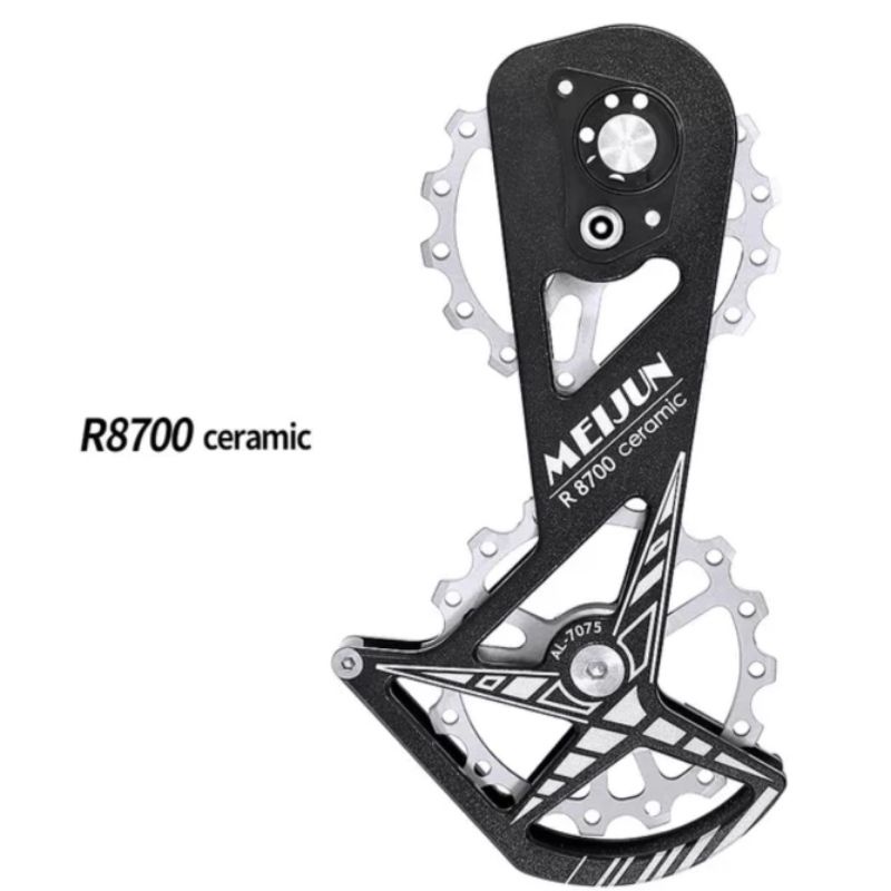 Meijun OSPW Pulley Ceramic Bearing For Shimano 105 Tiagra Silver