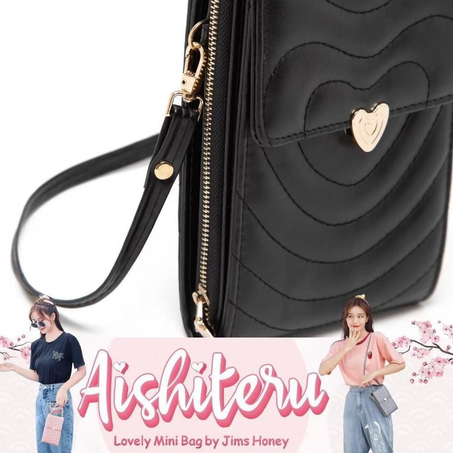 Tas wanita Import Tas Selempang Cewek Kekinian AISHITERU Mini Bag Tas Slempang Pesta jalan Cewek