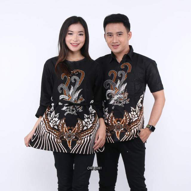 BATIK COUPLE PRIA WANITA MOTIF AYAM KETAWA