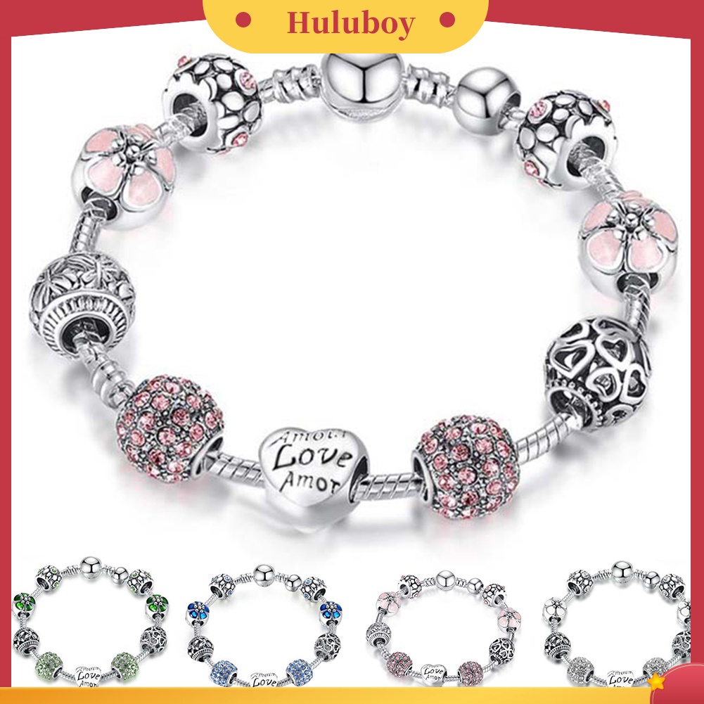 Hu Hu Hu Hu Hu Alat Bantu Pasang Kacamata♡ Gelang Bangle Cuff Wanita Desain Bunga Hias Berlian Imitasi Untuk Pernikahan