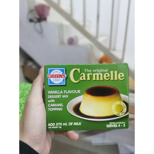 puding carmelle original saudi + topping  tanpa box