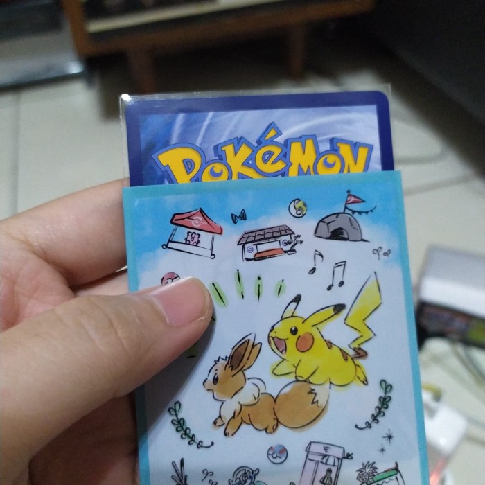 KARTU-PERMAINAN- CARD SLEEVE POKEMON TCG KARTU STANDAR 65 X 90 MM BENING INNER PLASTIK -PERMAINAN-