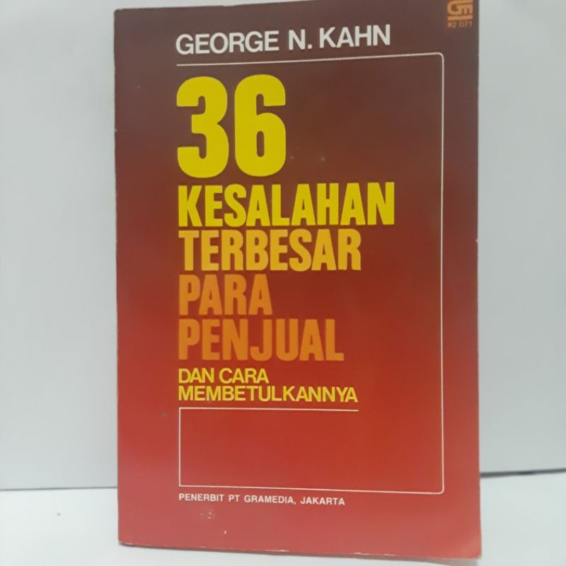 36 Kesalahan Terbesar Para Penjual