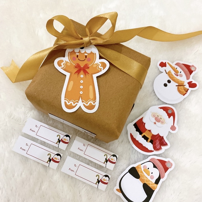 

20 pcs Christmas Gift Tags - Kartu Hampers Kado Natal Cute Lucu Unik - Label Olshop