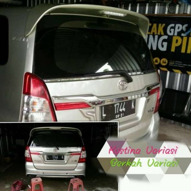 SPOILER INNOVA 2005 2015 MODEL LUXURY BAHAN PLASTIK ABS TANPA CAT