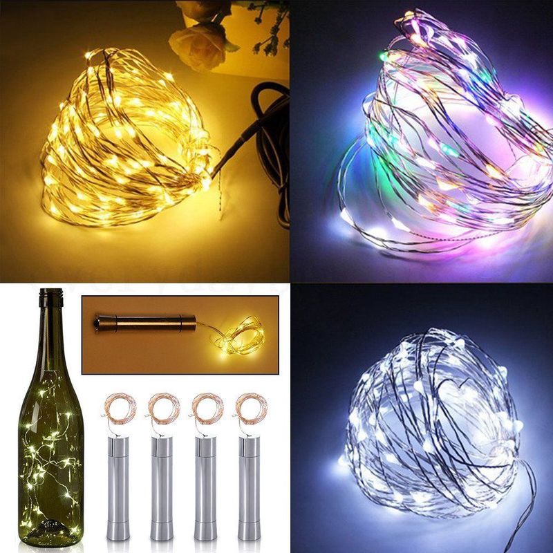 (Recommend) Lampu Tumblr LED Bentuk Bintang Tahan Air Untuk Dekorasi Rumah 5 Cork Light